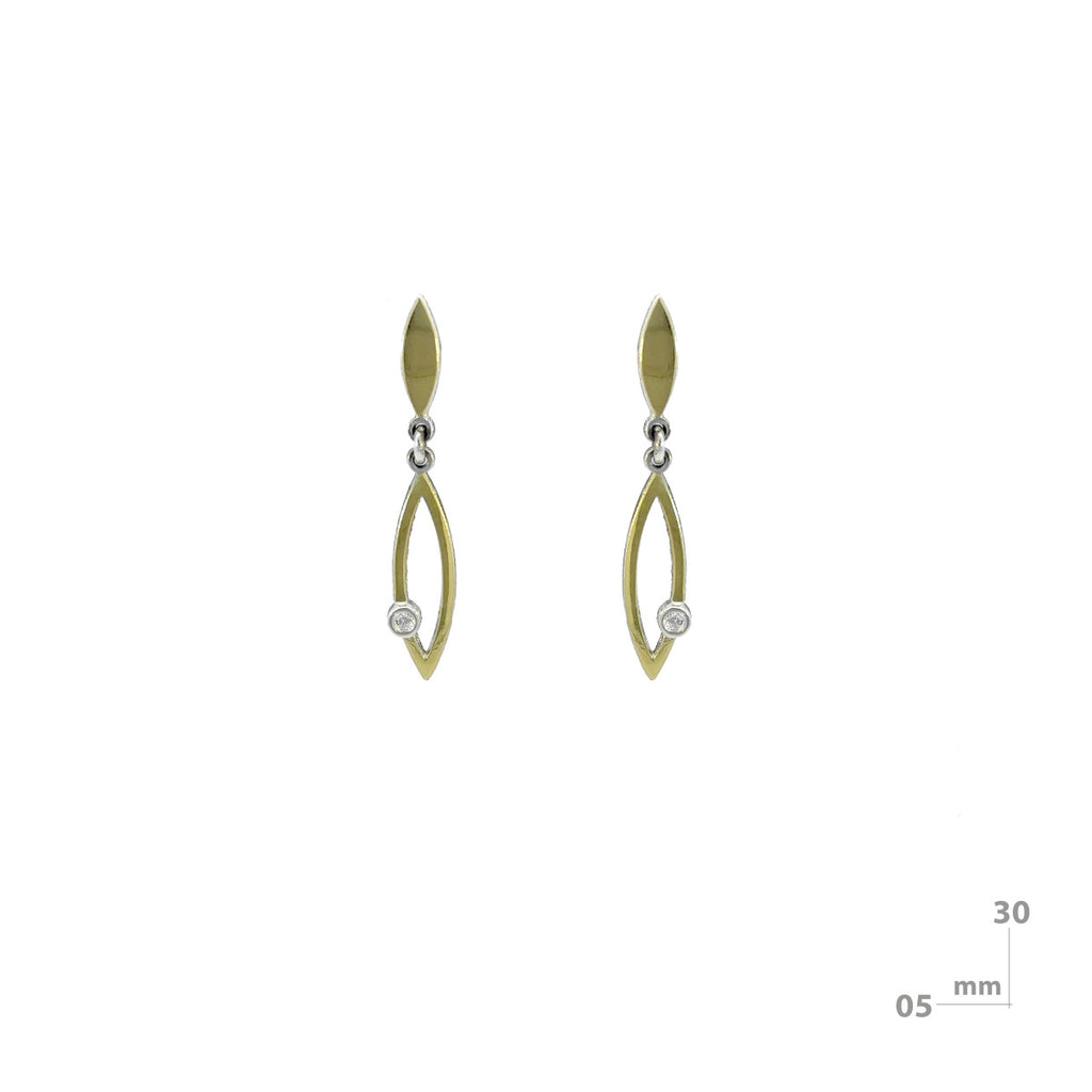 Pendientes largos de lágrima