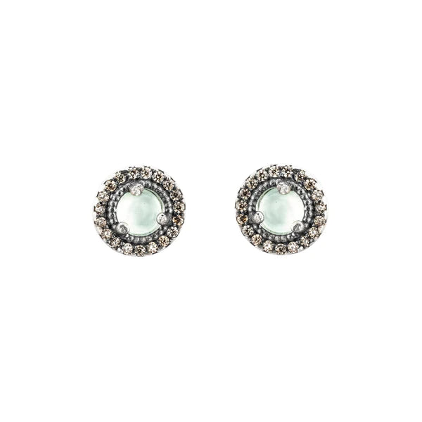 Pendientes con calcedonia