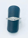 Anillo de oro blanco con brillantes