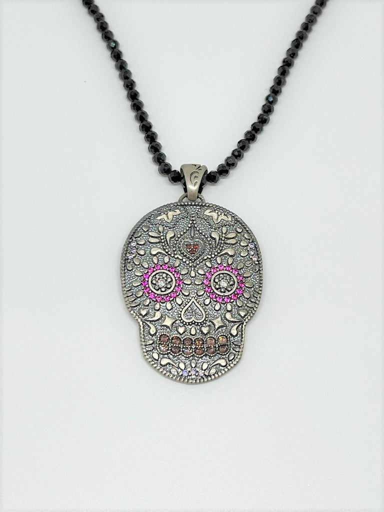 Colgante plata calavera grande
