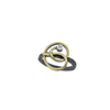 Anillo espiral con brillante