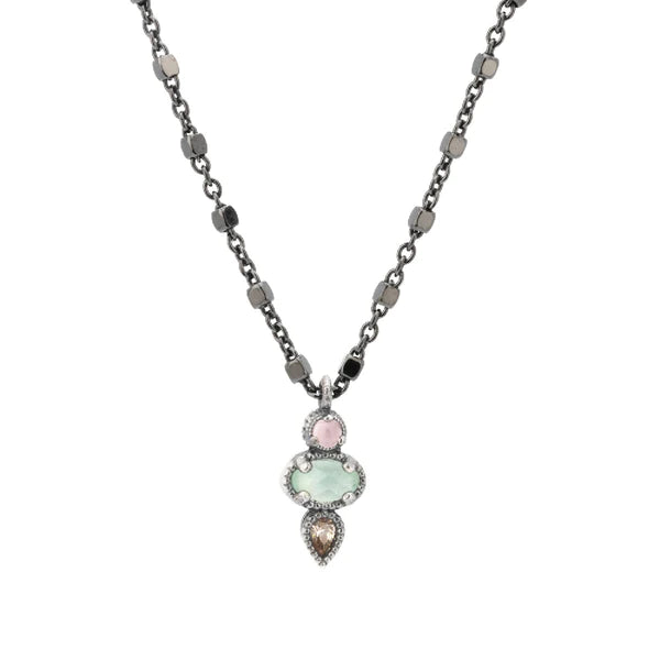 Colgante plata tres piedras