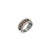 Anillo de plata con granate