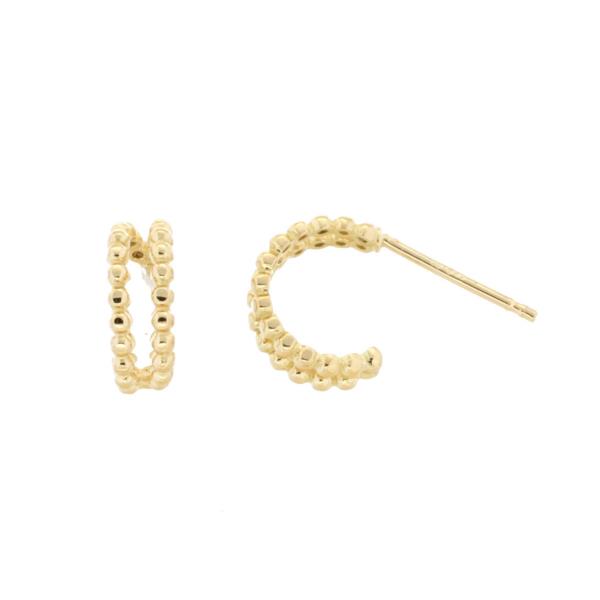Pendiente aro de oro amarillo de 18kt