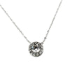 Colgante oro blanco 18kt y circonita