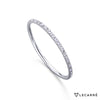 Anillo oro blanco media alianza con brillantes