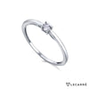 Anillo oro blanco diamante 0,03ct