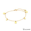 Pulsera oro amarillo 18kt discos