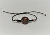 Pulsera plata Pajarita con nylon