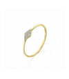 Anillo oro con rombo de brillantes